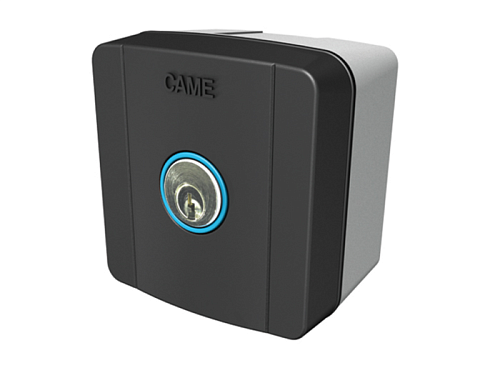 Купить ключ-выключатель накладной CAME SELC1FDG с синей подсветкой с доставкой и установкой в Судаке
