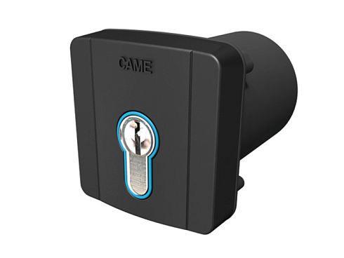 Купить Встраиваемый ключ-выключатель CAME SELD2FDG с цилиндром замка DIN и синей подсветко с доставкой и установкой в Судаке