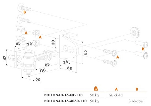 Купить Прикручиваемая петля Locinox (Бельгия) BOLTON4D-16-QF — для калитки и ворот в Судаке